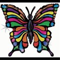 Loftus International Loftus International B8-5523 33 in. Pop-art Butterfly Holographic Shape Balloon B8-5523